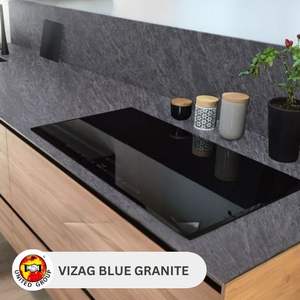 Dalles de granit bleu Vizag sur mesure très demandées pour la décoration murale de cuisines et salles de bain de villas et hôpitaux, export en gros - Product Image 5
