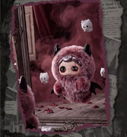 Vente en gros de figurines d'anime en peluche de la série Baby Three Yuna Petit Wee Ghost, pendentifs en peluche, jouets en peluche, boîte mystère pour cadeau d'Halloween