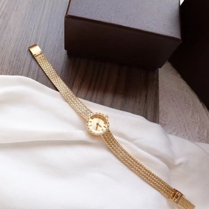 Montre à quartz pour femme avec cadran rond en laiton de luxe, décorée de diamants, logo personnalisé, cadeau pour filles - Product Image 3
