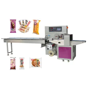 Máquina de envoltura de paletas de flujo automático, rollo de huevo seco de fideos, piruleta de caramelo pequeña, <span class=keywords><strong>Onigiri</strong></span>, en venta - Product Image 1