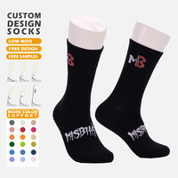 Chaussettes de sport personnalisées de qualité supérieure avec logo personnalisé, chaussettes de performance pour la course à pied et le cyclisme, chaussettes en coton pour hommes, chaussettes de sport personnalisées