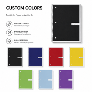 <span class=keywords><strong>Quaderno</strong></span> a Spirale Rigato Standard Universitario 8x10.5 Pollici con Tre Fori, Logo Personalizzato, Diario di Scrittura, Regalo per Studenti Universitari e Scolastici - Product Image 5