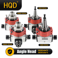 Tête d'angle droit HQD ISO30 HSK63F ER25 ATC 90 degrés à couple élevé 2 positions 4 positions pour centre d'usinage CNC