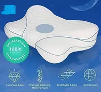 잠 고품질 기능적인 기억 거품 베개를 승진시키십시오 새로운 디자인 이동할 수 있는 정형외과 인간 환경 공학 침대 잠 베개 //