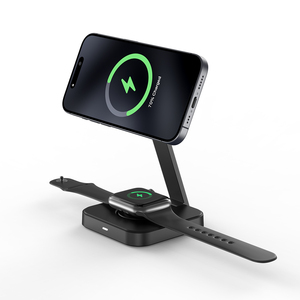 Logotipo personalizado M25 carga rápida plegable 2 en 1 cargador inalámbrico magnético para iPhone para <span class=keywords><strong>Apple</strong></span> <span class=keywords><strong>Watch</strong></span> - Product Image 6
