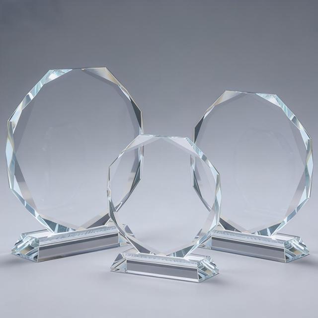 HBL Wholesale K9 Crystal Clear Glass Blank 3d Laser Engrving Crystal Glass Trophies for Business Gift