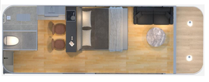 Materiali hobbit piccola casa prefabbricata con 2 camere da letto contenitore spazio capsula house - Product Image 6