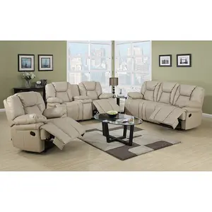 Designed Air Leather Recliner Sofa Set For Living Room Furniture Sofa Set 7 Seater Sectional Modern TV Recliner Chair