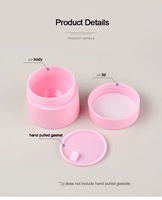 Vente en gros de pots cosmétiques en plastique à double couche 5ml/10ml/15ml/20ml/30ml/50ml/100g Récipients vides de marque privée pour poudre libre