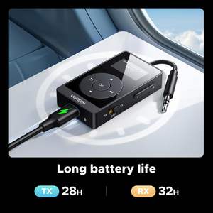 UGREEN-Receptor transmisor de avión Bluetooth 5,3 para 2 <span class=keywords><strong>Airpods</strong></span>, adaptador Bluetooth auxiliar AptX Adaptive/HD Audio 3,5 m - Product Image 3