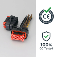 Harnais de câblage en PVC étanche IP67 à âme en cuivre sur mesure pour machine de sécurité industrielle, armoire de commande PLC, fil pré-dénudé