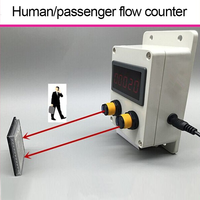 Compteur de flux de passagers CHEETIE LED, Compteur de visiteurs, Système de comptage de clients, Afficheur numérique, Capteur pour Écoles, Centres commerciaux, Supermarchés