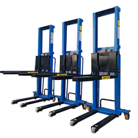 Petit chariot élévateur hydraulique électrique portable, 1 tonne, 1,5 tonne, commerce extérieur, pour la manutention, gerbeurs, chariot élévateur électrique