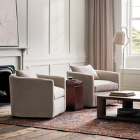 Table basse contemporaine en bois de chêne brun au design carré, table centrale vintage pour salon, hôtel, appartement