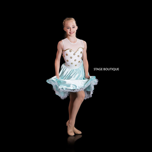 กระโปรงบัลเล่ต์ผ้าซาตินสำหรับผู้หญิงกระโปรงเต้นรำผ้าซาตินยาวผ้าคาดเอว - Product Image 5