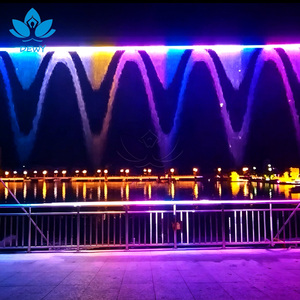 Fontaine interactive numérique à rideau d'eau DEWY pour extérieur, fontaine dansante, affichage de messages et logo personnalisé pour les rues piétonnes - Product Image 2