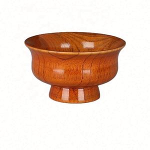 <b>Creative</b> Mongolian Style Milk Tea Bowl Round Butter Tibetan Wooden Bowl - Product Image 4