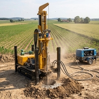 Foreuse de puits d'eau portable hydraulique Kaishan Yuchai 85 kW diesel, machine de forage de puits d'eau 300 m