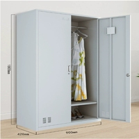 Casier métallique autoportant moderne, verrouillable, réglable, durable, grande capacité pour chambre, salle de sport, école, hôtel, bibliothèque, entrepôt