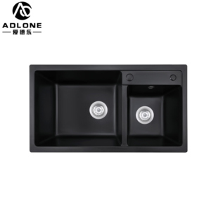 Fregadero Rectangular de piedra de cuarzo de alta calidad con diseño de estilo de barra de cocina de hotel moderno con fregadero de cocina de corte superior - Product Image 1