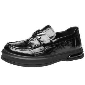 Mocassins en cuir décontractés pour hommes, en cuir de vache véritable, semelle souple, à enfiler, talon moyen, semelle extérieure en caoutchouc, semelle intermédiaire en EVA - Product Image 5