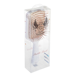 Caja de PVC Transparente para Cepillos de Pelo con Logotipo Personalizado, Caja de Embalaje Plegable de PET para Peines y Cepillos, Caja de Plástico Transparente para Cepillos - Product Image 1
