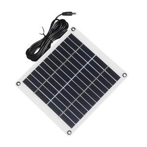 Ventilateur solaire 5W 12V pour animaux de compagnie, avec port de charge rapide, panneaux solaires 5W 12V-193*173-Fan Solar - Product Image 4