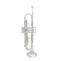 SLADE Professional Small Size Gold Lacquer Surface Brass Tube Trumpet School Band Western Musical Instrument with BB Tone