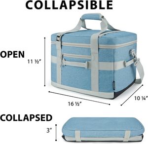Échantillon gratuit Evercredit Sac isotherme réutilisable pour le déjeuner avec logo personnalisé, sac isotherme portable pour pique-nique - Product Image 3