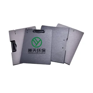 Impermeabile PP plastica Hardboard documento di stoccaggio A3 A4 A5 B5 doppio lato nero Clip cartelle di File per ufficio