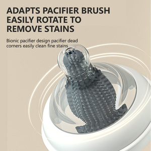 Aiduoqi, chupete portátil específico para bebé, cepillo para biberón de mango largo con paja, cepillo para biberón de silicona - Product Image 5