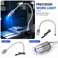 Module laser de lumière de travail bleue ZhonNa 12V-24V, auto-nivelant, col de cygne flexible, mise au point réglable, accessoire pour machine-outil et instrument