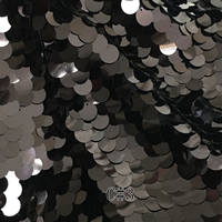 Prix compétitif 18MM goutte tissu à paillettes luxe ivoire irisé grand tissu à paillettes tissu de broderie à paillettes pour vêtements