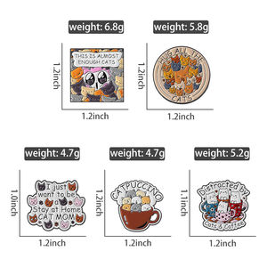 Lindo Catpuccino café gato esmalte pines divertido gatito Animal broche solapa insignia joyería regalo para amigos - Product Image 6