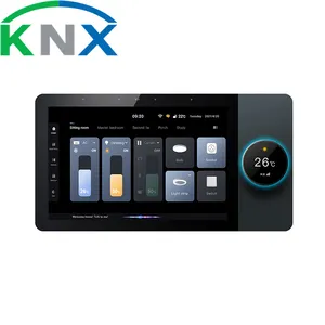 KNX Smart Control central multifunción de 8 pulgadas con control de voz Sistema de hogar inteligente anfitrión de música de fondo
