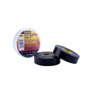 <strong>Vinyl</strong> Electrical Insulation Tape <strong>3M</strong> Super 33+ PVC 0.18mm Black Rubber <strong>Adhesive</strong> Waterproof Single Sided 20m Length for Electrical - Product Image 3