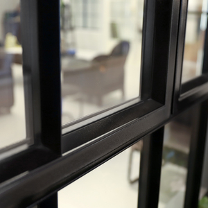 Hiện đại nhiệt bị hỏng kính thép cong cửa sổ với phần cứng bằng đồng - Product Image 6