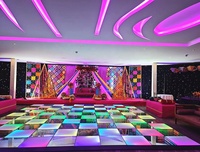 Panneau de sol de danse numérique TOP, lumières DJ portables, éclairage LED de piste de danse à effet miroir infini 3D, machines LED pour fêtes et mariages, en promotion