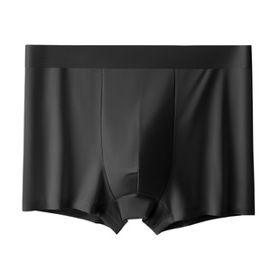 LR04 fábrica china pequeño MOQ hielo seda hielo sensación simple ropa interior de hombre cómodo transpirable verano calzoncillos Calzoncillos calzoncillos - Product Image 3
