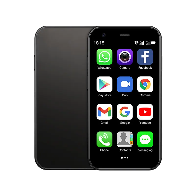 Personalizado Tamanho Pequeno Touch Screen Atacado Muito Barato 3 polegadas Telemóveis sem Câmera Android 12.0 Mini Smartphone
