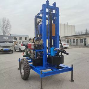 22hp <span class=keywords><strong>Diesel</strong></span> <span class=keywords><strong>Water</strong></span> Well Drilling Rig 200m Max Profundidade Crawler Mobilidade Motor <span class=keywords><strong>diesel</strong></span> para Hard Rock - Product Image 5