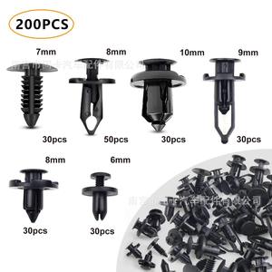 Rivets de fixation en plastique pour voiture, 6 tailles (6 mm, 7 mm, 8 mm, 9 mm, 10 mm) pour réparation de pare-boue et de pare-chocs - Product Image 1