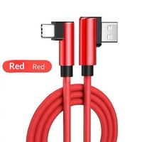 Kabel Pengisian Cepat & Transfer Data Tipe-C Dual-Konektor 1.5m Berbahan Kepang untuk Ponsel Gaming P20/P30 Android