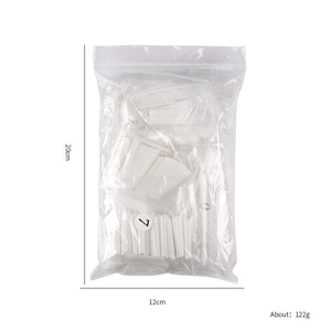 500 faux ongles français en ABS, couvrance totale, forme carrée ou amande 3D, sans plis, pour manucure DIY ou en salon - Product Image 5