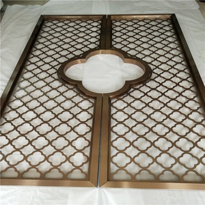 Phong cách thời trang thép không gỉ màn hình tường Divider CNC cắt Màn hình Phòng Divider phân vùng phòng cho phòng khách - Product Image 5