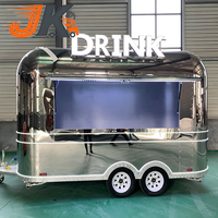 Camion de restauration mobile avec cuisine complète, mini-remorque alimentaire portable, utilisation pour la restauration rapide, les glaces et les restaurants