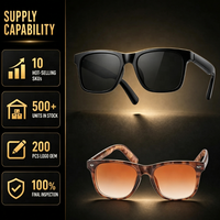 Lunettes de soleil polarisées unisexes, protection UV400, noires, surdimensionnées, monture intégrale, pour la conduite et la pêche, colorées