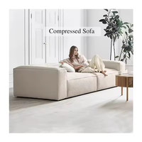 Nuevo Diseño 2026, Sofá Modular de Esquina para Sala de Estar, Estilo Nórdico Moderno, Sofá de Dos Plazas, Sofá Comprimido
