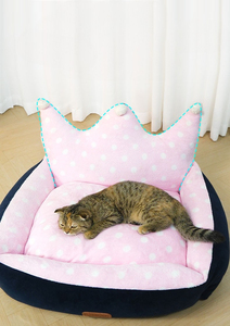 2024 Offre Spéciale écologique lavable <span class=keywords><strong>chien</strong></span>/chat nid lit <span class=keywords><strong>Super</strong></span> doux bleu canapés Durable hiver chaud chauffage caractéristique solide motif - Product Image 4
