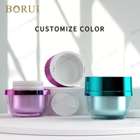 BORUI Unique Rond Acrylique Crème Pots 20g 30g 50g Cosmétiques Emballage Conteneurs Pot En Plastique